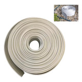 Separador Grama Limitador Jardim Borda 10cm X 50m Branco