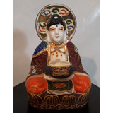Sergioschw Estatueta Buda Porcelan Satsuma Antigo 16 Cm