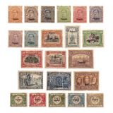 Série Cmpleta Selo Bélgica 1920 Sobrecarga Eupen 22 Selos