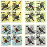 Série Completa Quadra Selo 1321 1324 Fauna Tucanos Com Cbc