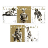 Série Completa Selo 1470 1474 Canadá 1996 Olimpíada Atletas