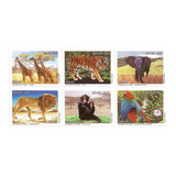 Série Completa Selo 2712 2717 Zoológicos Do Brasil