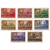 Série Completa Selo 985 992 Hungria 1947 Presid Roosevelt
