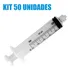 Seringa 10ml Luer Lock Rosca Sem Agulha   Sr   50 Unidades