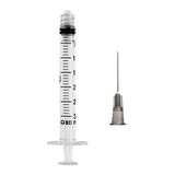 Seringa 3ml Bd Com Agulha Luer Lock bico Rosca Cx 150 Unid