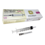 Seringa 3ml Luer Slip Com Agulha 25x7 Caixa C 100 Unidades