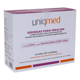 Seringa De Insulina 0 3ml C agulha Fixa 5mmx0 23mm 3 16x32g Capacidade Em Volume 0 3 Ml