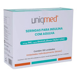 Seringa De Insulina 1ml C agulha Fixa 6mmx0 25mm 31g