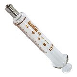 Seringa De Vidro Bico Luer Lock Metal 10ml Arti Glass