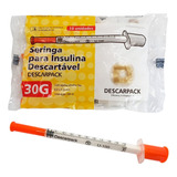 Seringa Descarpack Insulina botox 1ml 8 0x0 30mm 30g 10unid