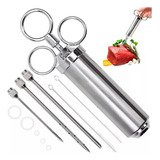 Seringa Injetor De Temperos Aço Inox Profissional Carnes