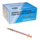 Seringa Insulina Resíduo Zero 100 Unid 1ml 13mm X 0 45mm