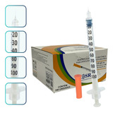 Seringa P  Insulina Curta Ultrafina 1ml 6mm 0 25mm 100ui  sr Capacidade Em Volume 1 Ml