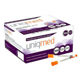 Seringa Para Insulina 0 3 Ml 8x0 30mm 100un Uniqmed Capacidade Em Volume 0 3 Ml