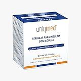 SERINGA PARA INSULINA UNIQMED 0 5ML 6X0 25MM 31G 100UN TAMANHO 0 5ML 6X0 25MM AGULHA FIXA