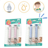 Seringa Para Lavagem Nasal Bebê Infantil Kit 2 Unid Bpa Free