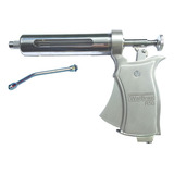Seringa Vacinador Automático Pistola R50 P/ Vacinar Animais Cor Metal
