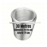 Serpentina Dupla   Alumínio 3 8   30 Metros X 22 24 Cm