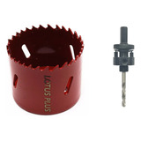 Serra Copo Bimetal Aço Rápido 54mm Suporte Adaptador