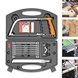 Serra Kit De Arco E Lâmina Diamantada E Serrote Multifuncional Corta Madeira Metal