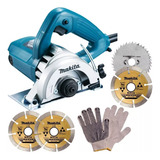 Serra Mármore 4 3 8 1300w 4100nh3z Makita 4 Discos Luva