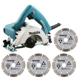 Serra Marmore 4 3 8 1450w Makita 4100nh2z 4 Discos De Piso