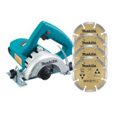 Serra Marmore 4 3 8 1450w Makita 4100nh2z 4 Discos De Piso