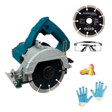 Serra Mármore Elétrica 1400 w Corta Piso Com Disco Kit Epi