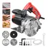 Serra Mármore Madeira Concreto Dobevi 4 3 8 1800w  4 Discos 110v Motor Potente De 1800 W De Cobre Puro Para Facilitar O Cortecorte Limpo E Úmido4 Lâminas Para Todos Os Cortescorte Em Bisel De 45 