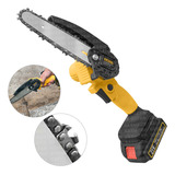 Serra Portátil Forte Eletrica Bateria Poda Galho Jardinagem Cor Amarelo 110v 220v
