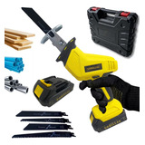 Serra Sabre 21v 3000 Rpm C 2 Baterias E 4 Lâminas