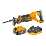 Serra Sabre A Bateria 20v 4ah Ingco Crsli1152 Carregador Biv Bivolt