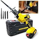 Serrote Elétrico Sabre Para Poda Potência E Versatilidade Em Suas Mãos Ideal Para Cortes Rápidos Em Galhos Metal E PVC Design Ergonomico Com 2 Baterias 48V Para Autonomia Prolongada