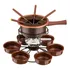 Serviço Jogo De Fondue Carroussel Giratório 16 Pçs Chocolate