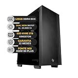 Servidor Empresarial De Alto Desempenho Dual Xeon E5 2695 V4 128GB RAM DDR4 Armazenamento NVME 2TB
