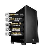 Servidor Empresarial De Alto Desempenho Xeon E5 2695 V4 128GB RAM DDR4 Armazenamento NVME 1TB