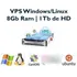 Servidor Vps Xeon 3.2ghz 8gb Ram 1tb Hdd Windows Ou Linux