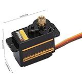 Servo De Engrenagem De Metal 200 MA 60o De Alta Eficiência Analógico Servo Metal Gear Com 4 Peças Servo Rocker Para Asas Fixas Para Robôs Para 450 Helicópteros
