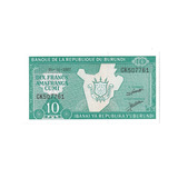 Set 2 Cédulas Do Burundi 10 E 20 Francs Ano 2007 Estado Fe