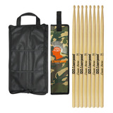 Set Baquetas Ll 5am 4 Pares Bag Com02 Liverpool Cor Natural Tamanho 5a