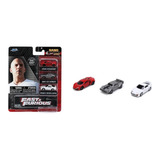 Set C/ 3 Carros Velozes E Furiosos Série 4 Nano 1.65 In Jada