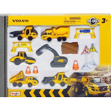 Set C 6 Maquinas De Construção acessórios Volvo Maisto 1 64