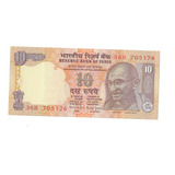 Set De 2 Cédulas Da India 10 Rupees Ano 1996 Estado Sob