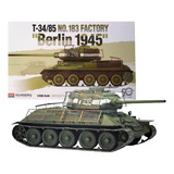 Set De Plastimodelismo Academy 1 35 Soviet Tank T 34 85 Factory No 183 Berlin 1945 Academy 13295 1 35