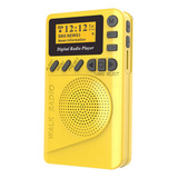Set De Rádio Dab Pocket Radio Com Display Digital De Mp3 Rád