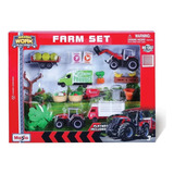 Set Fazenda Mini Work Machines Massey Ferguson Maisto 1 64