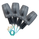 Seta Pisca Honda Cg Titan 125 150 Fume Claro Kit 4 Unidades