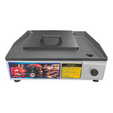 Sevefort Grill Chapa Lanche Profissional 40x35 Eletrica 220v Inox Cor Cinza 1600 W