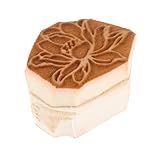SEWACC Selos De Impressão De Argila Selos De Impressão Em Bloco De Espuma De Flor De Lótus Selos De Cerâmica Impressão De Selos De Bloco Para Artesanato Em Argila E Tatuagem De