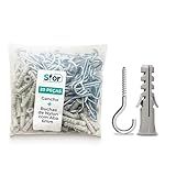 Sfor - Bucha Nylon Com Aba 6mm Com Gancho 6-20 Peças